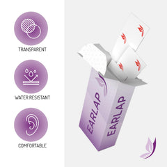 EARLAP apply-in-4-steps guide demonstrates quick, simple usage for daily wear.