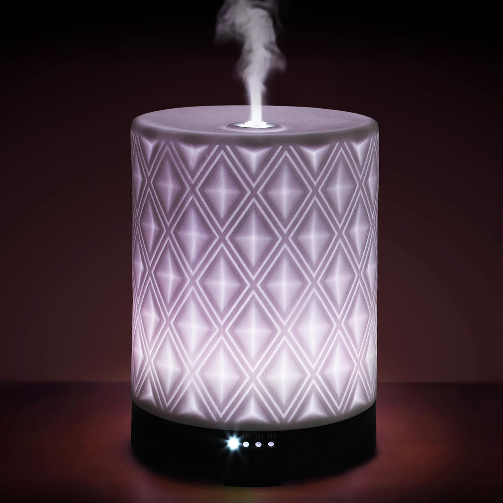 Earnest Living ceramic white diffuser 250ml for a calming aroma in any large room.
