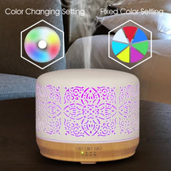 Earnest Living diffuser night-light with seven colors for cozy evenings.