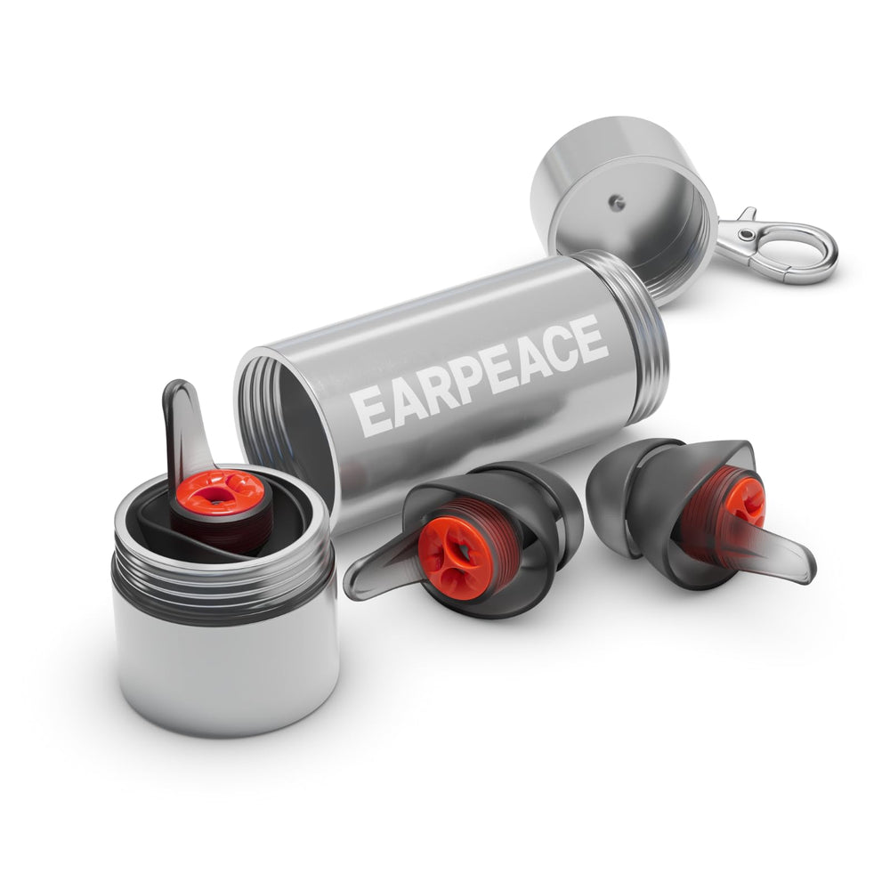 EARPEACE Moto PRO case keeps accessories organized for easy take-along on rides.