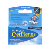 EarPlanes ear plugs showing ceramic filter for gradual pressure relief during takeoff.