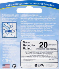EarPlanes in use during takeoff for smoother cabin pressure and comfort.