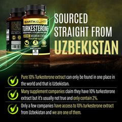 Earth Elixir Ajuga Turkestanica extract label – transparent quality for consistency.