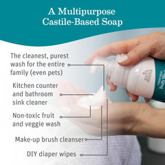 Earth Mama Ginger Fresh hand soap pump releasing rich foam for daily hand care