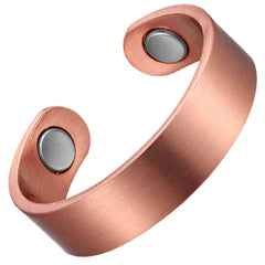 Earth Therapy, anillo cobre minimalista para uso diario y estilo neutro para hombres y mujeres.