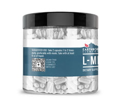 Earthborn Elements L-Methionine capsules closeup of free-form essential amino acid