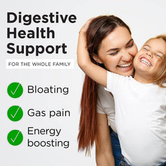 Scene showing Earth's Pearl supporting digestive wellness during meals.