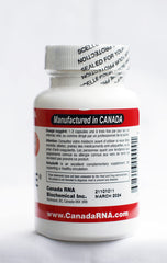 Earthworm-derived lumbrokinase ingredient packaging highlights allergen-free formulation.