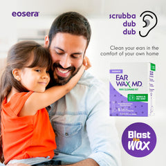 Ear Wax MD eosera kids-friendly kit visual for age 2+ safe daily ear care