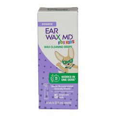 Caja del producto Ear Wax MD para Niños en mano.