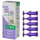 Ear Wax MD para Niños, gota frente, limpieza suave en minutos.