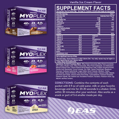 Open Myoplex single-pack showing convenient post-workout protein option