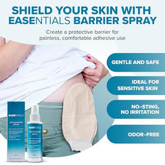 EASEntials low-residue skin barrier spray offers clean coverage with minimal residue.