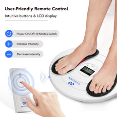 EaseZen cordless operation enables therapy anywhere from home to office.