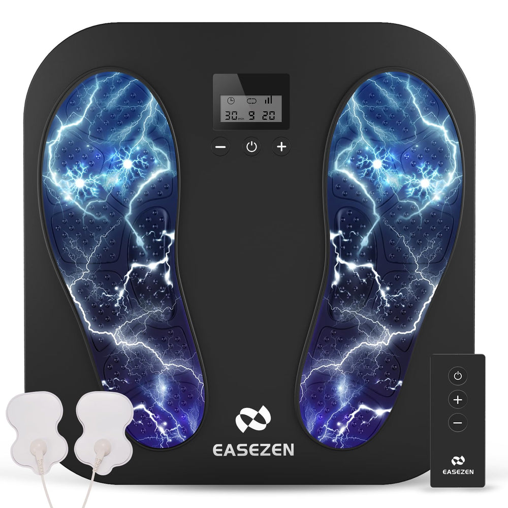 EaseZen foot massager with an ergonomic curve design for comfortable, targeted relief.