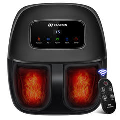 EaseZen foot massager with remote for easy, hands-free control during sessions.