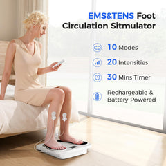 EaseZen foot massager side view highlighting compact profile for easy storage