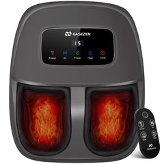 EaseZen Shiatsu Foot Massager with remote control for effortless adjustments.