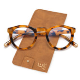 EASY READ retro round glasses with blue light blocking lenses for clearer screens
