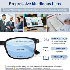 Easy Read TR90 blue light blocking lenses with UV400 protection for digital use.