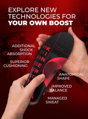 EASYFEET Kinergy non-slip fabric helps keep insoles in place during activity