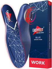 EasyFEET orthotic insole with cushioning layer for all-day comfort and stability.