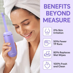 BPA-free materials used in Easy@Home peri bottle for safe, reusable hygiene.