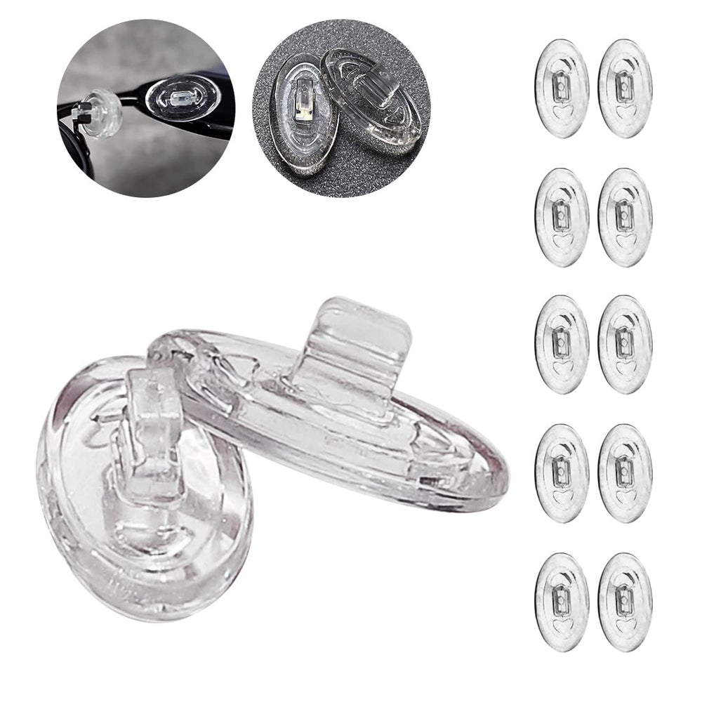 Eazean replacement nose pads for Oakley A Wire, clear silicone for comfortable wear.