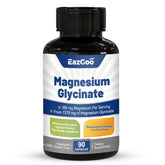 EAZGOO Magnesium Glycinate Capsules bottle front for high-absorption daily support.