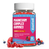 EAZGOO Magnesium Gummies bottle showing three magnesium forms for daily support.