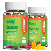 EAZGOO natural hemp gummies XXL bottle with bold label for daily energy.