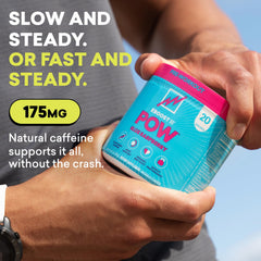 EBOOST POW blue raspberry is ideal for training sessions seeking sustained energy and focus.