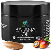 ECCO PURE Batana oil bottle highlights pure formula for nourishing scalp and hair.