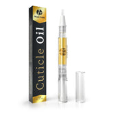 ECCO PURE Cuticle Oil Foot Care bottle close-up highlighting nourishing formula for nails.