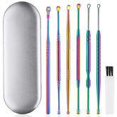 ECKXCH ear cleaning kit with six titanium tools for safe at-home ear care.