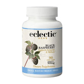 Eclectic Institute Eclectic Herb organic black raspberry capsules bottle for daily antioxidant support.