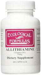 Ecological Formulas Allithiamine bottle pour supports energy metabolism.