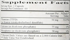 Ecological Formulas Allithiamine capsules on table for daily wellness.