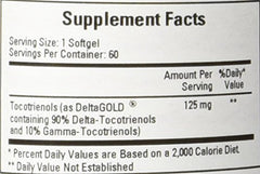 Close-up of Annatto Tocotrienols soft gels highlighting convenient capsules