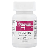 Ecological Formulas Cardiovascular Ferritin capsules bottle front view for daily iron support