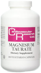 Ecological Formulas Magnesium Taurate 125 mg capsules front view for daily supplementation.