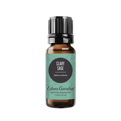 Edens Garden Clary Sage oil bottle for calming aromatherapy sessions