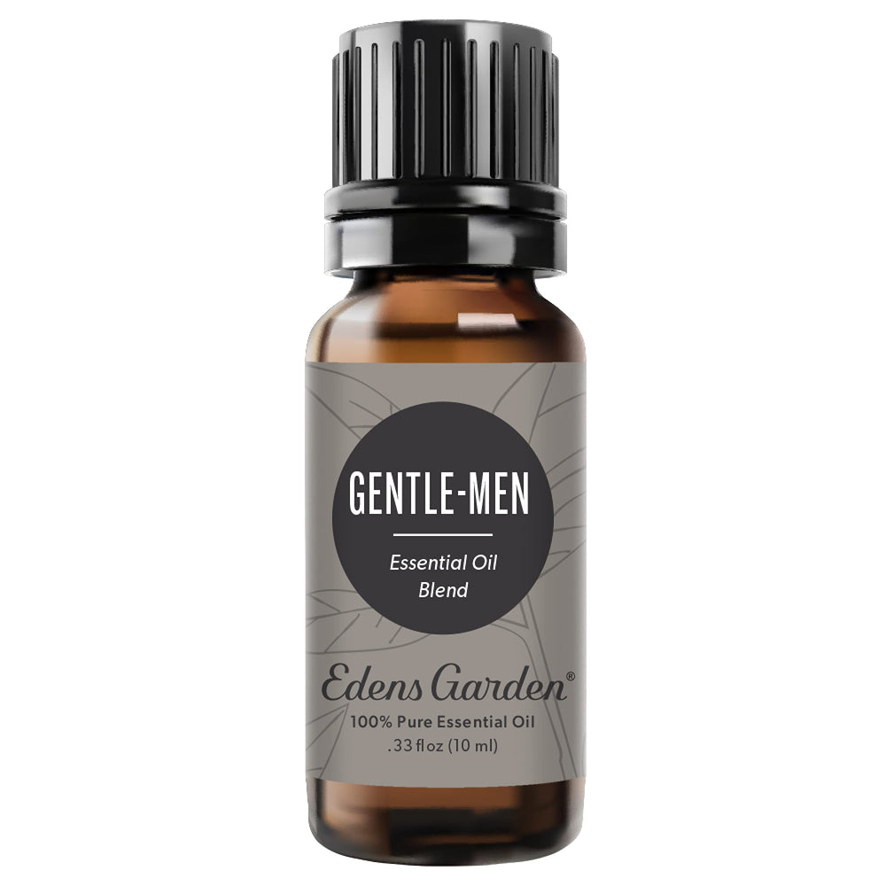 Edens Garden Gentle-Men bottle front showing compact 10 ml oil for diffusion