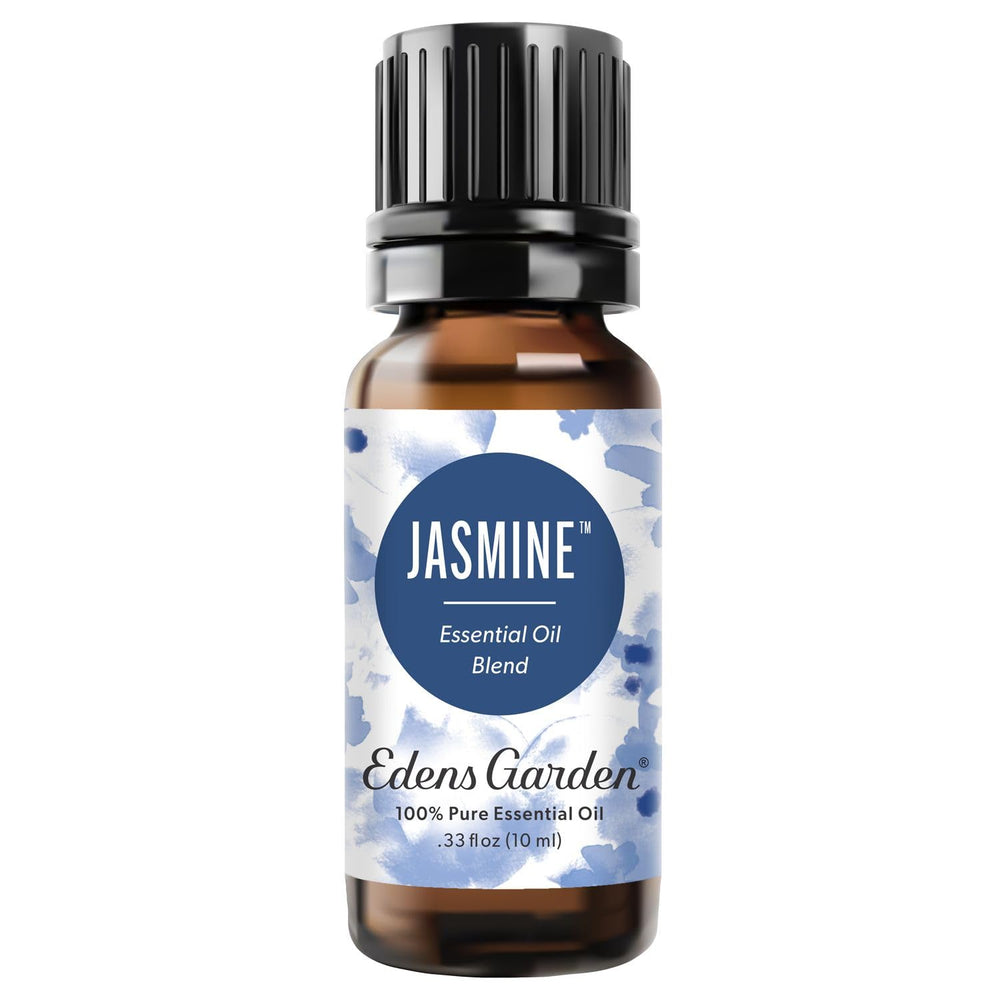 Edens Garden Jasmine Blend bottle close-up for premium fragrance and mood enhancement.