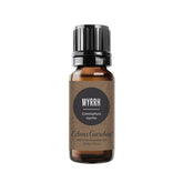 Edens Garden Myrrh essential oil bottle closeup for pure aroma ready to diffuse