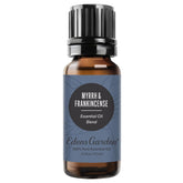 Edens Garden Myrrh & Frankincense essential oil bottle with calming aroma.