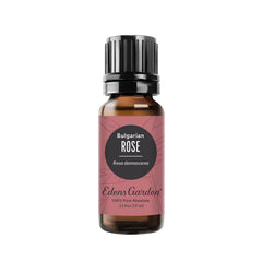 Edens Garden Rose Bulgarian Absolute bottle for diffusion and skincare.
