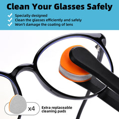 Edglete carbon microfiber cleaning pad on display for smudge removal