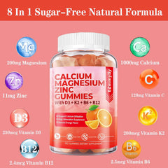 Edmmyliy label highlights high-absorption calcium and magnesium minerals.