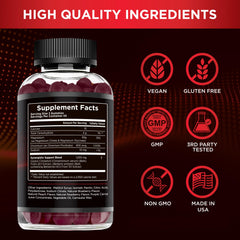 Effective Nutra Berberine Gummies pouring shot shows convenient daily dose and easy consumption.
